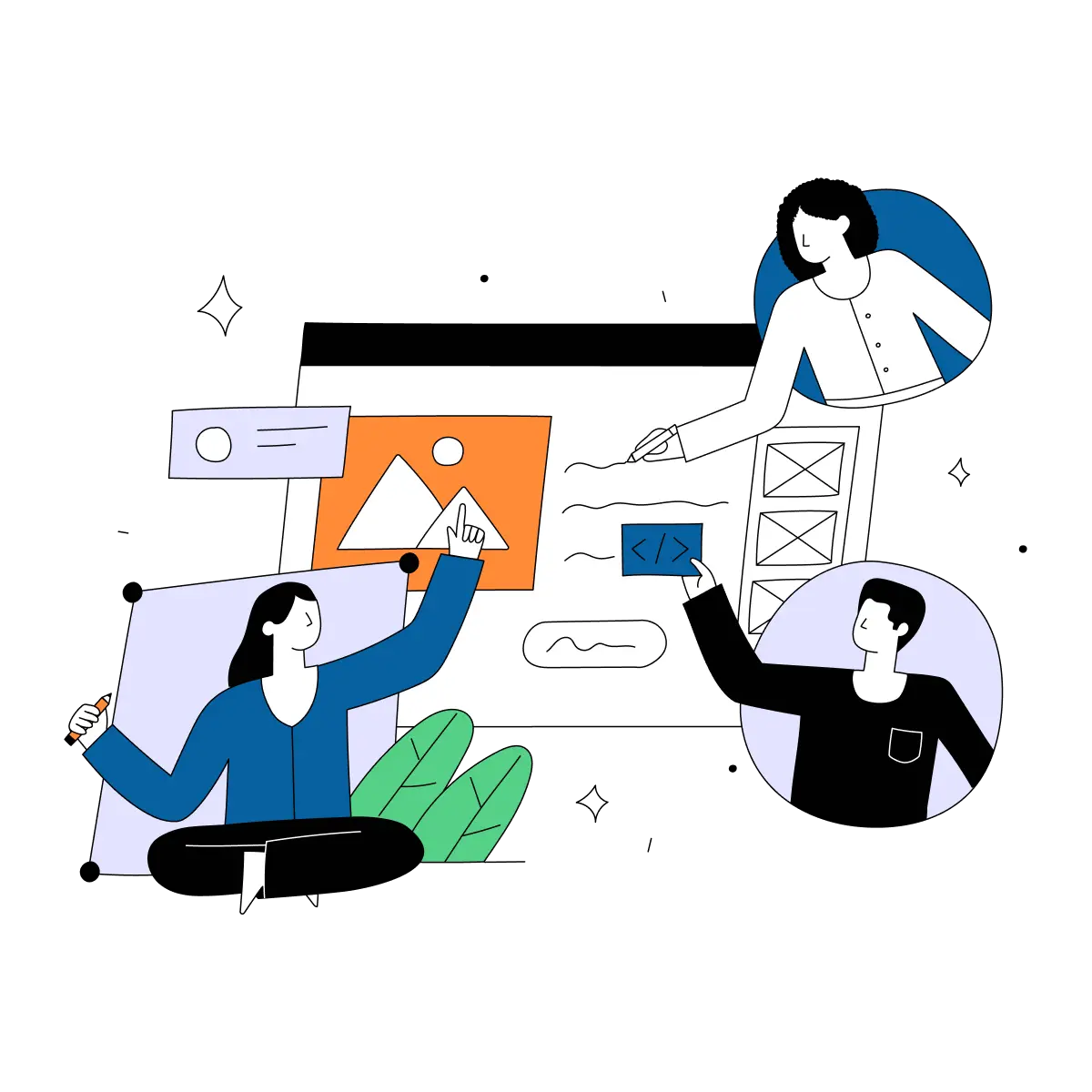 illustration de la refléxion 