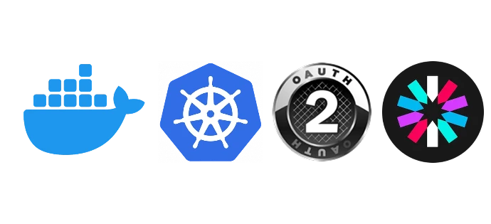 Logos Docker Kubernetes OAuth2 JWT